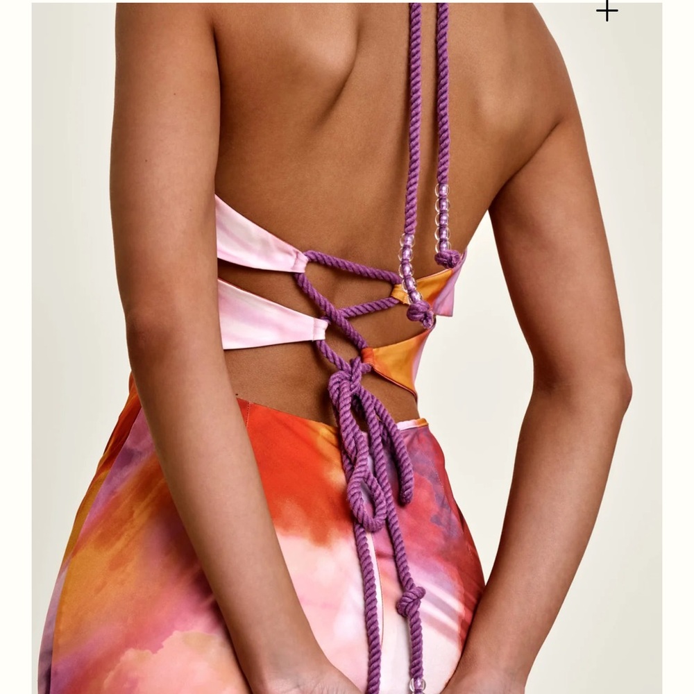 NWT Andrea Iyamah TIRO DRESS in DANDI PRINT - Picture 7 of 9